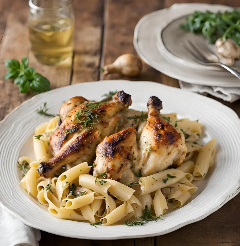 Box "Poulet de fermier accompagné de pâtes aux cèpes 🍄🟫" - pour 4 personnes vendu par JM Monterroir
