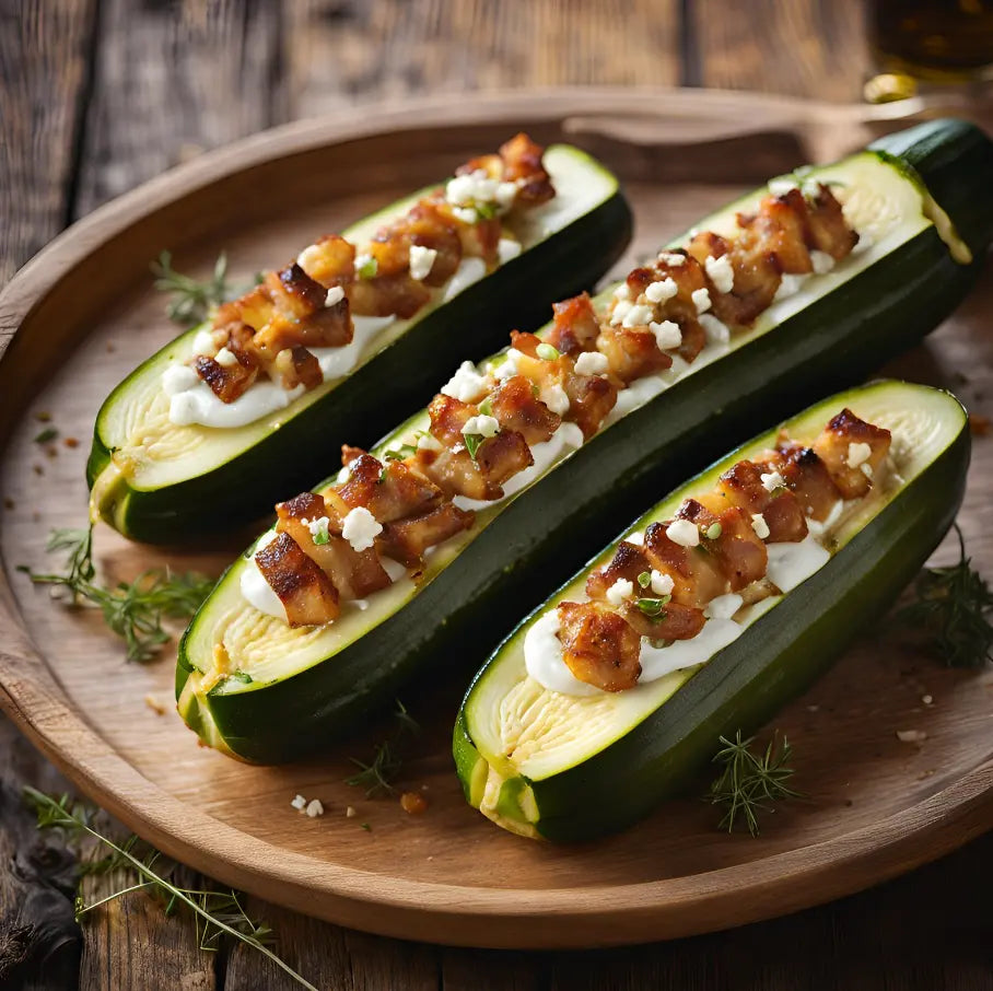 Box "Courgettes Farcies à la Poitrine de Porc et Fromage de Chèvre" - Pour 4 personnes vendu par JM MONTERROIR