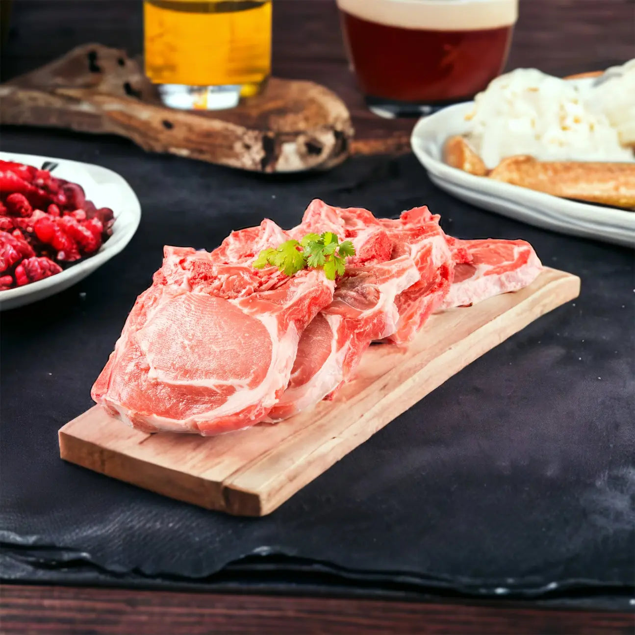 Cotes de porc de Dordogne vendue par JM Monterroir