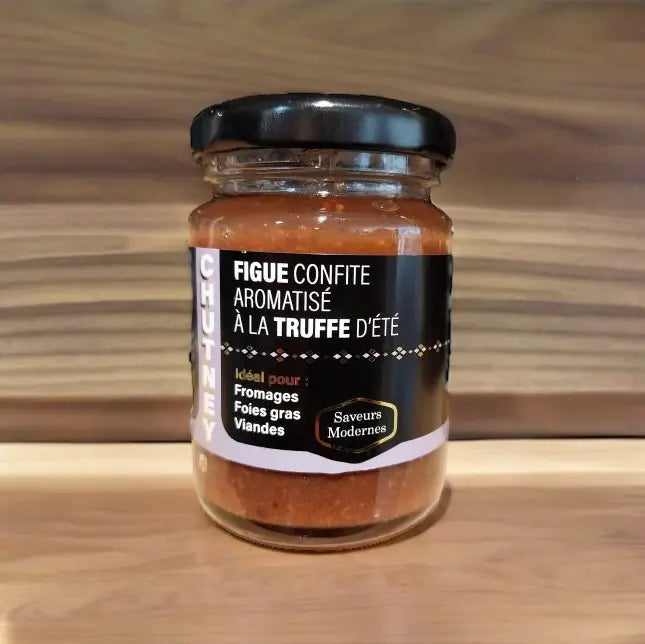 Chutney Figue aromatisé à la Truffe - 100g vendu par Jm Monterroir