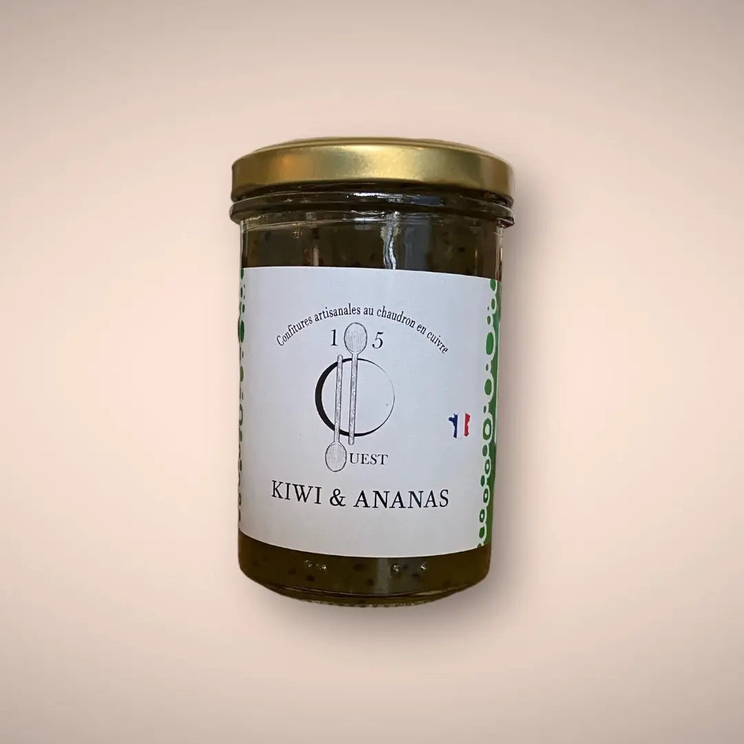 Confiture kiwi et ananas de 105 degres ouest vendue par JM Monterroir