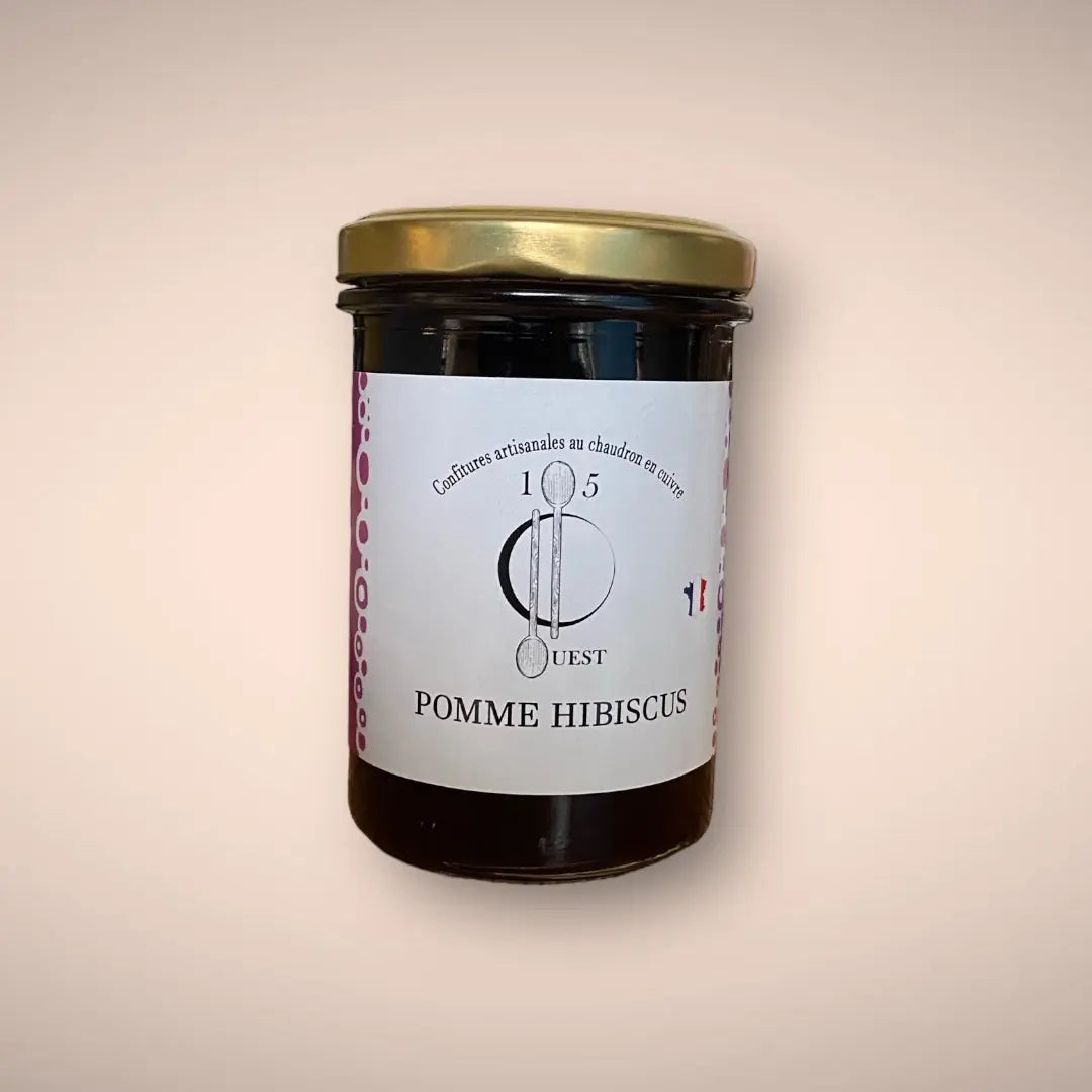Confiture pomme hibiscus de 105 degres ouest vendue par Jm Monterroir