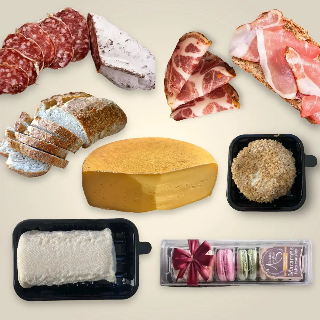 Plateau de fromages et de charcuteries vendu par Jm Monterroir