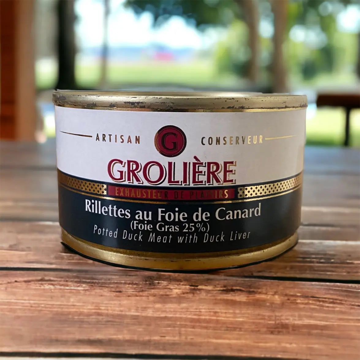 Rillettes au foie de canard de la Maison Groliere vendue par JM Monterroir