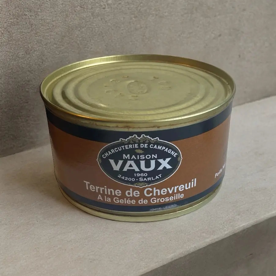 Terrine de chevreuil à la gelée de groseilles
