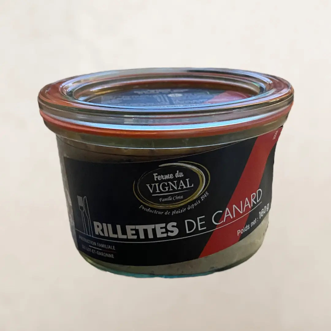 Rillettes de canard de la ferme du vignal vendue par Jm Monterroir