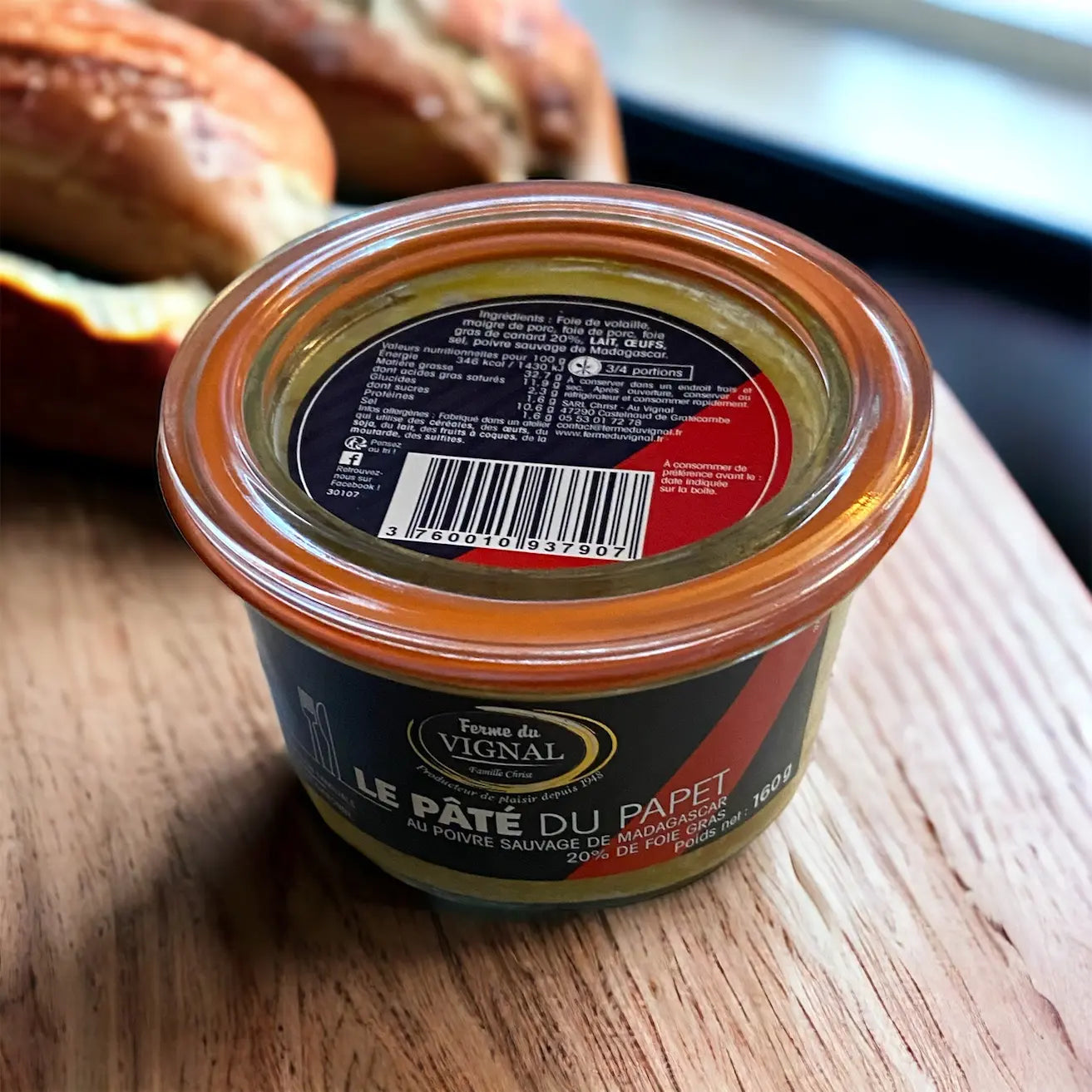 Pate du papet de la ferme du vignal vendu par Jm Monterroir