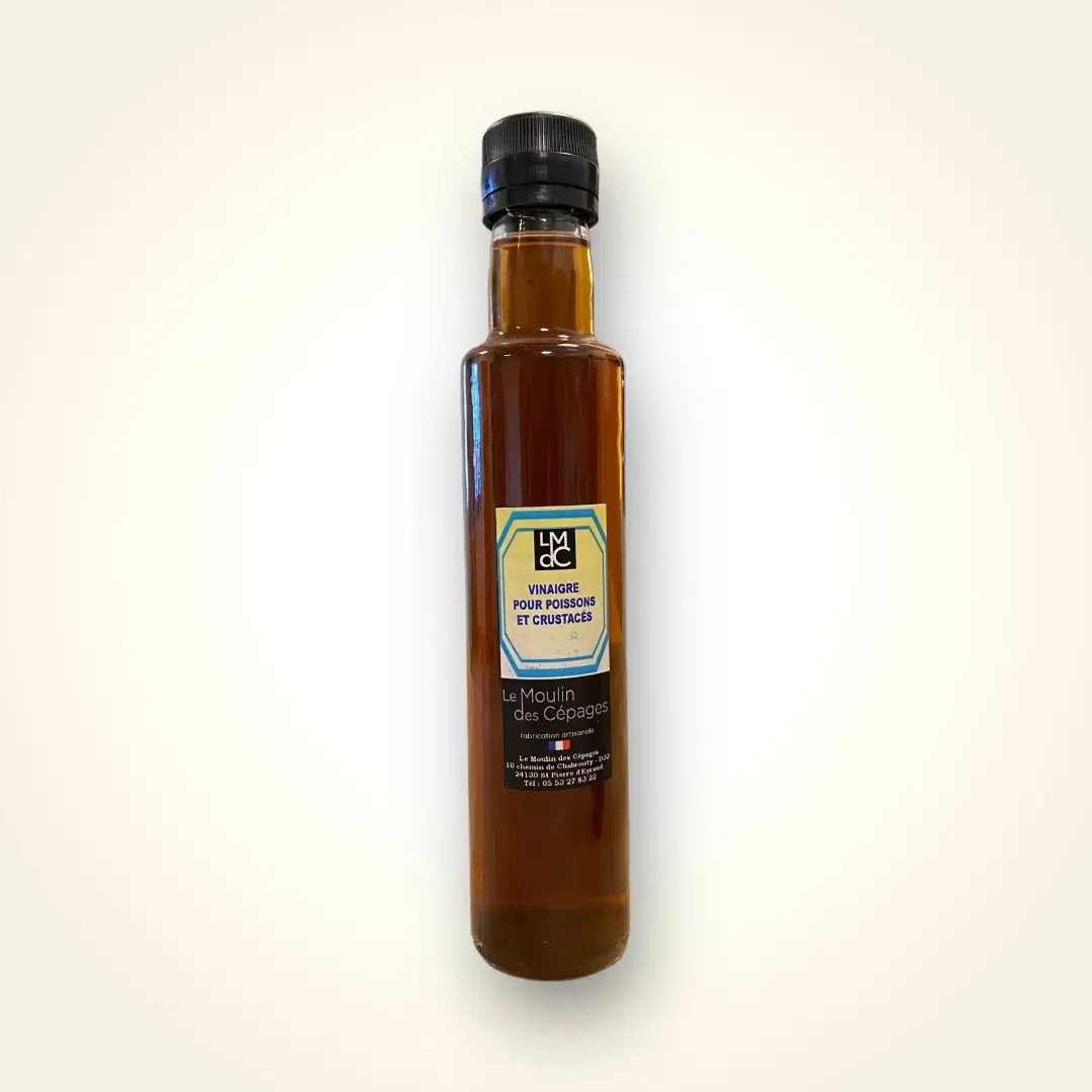 Vinaigre aromatise pour poissons et crustaces de au delice des cepages vendu par Jm Monterroir