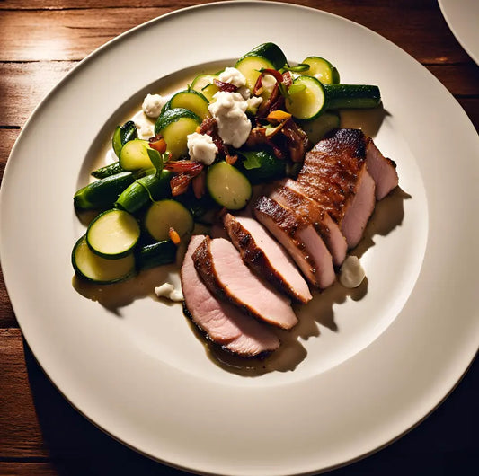 Box "Magret de Canard et Courgettes Sautées au Chèvre Frais 🦆" - Pour 4 personnes vendu par JM Monterroir