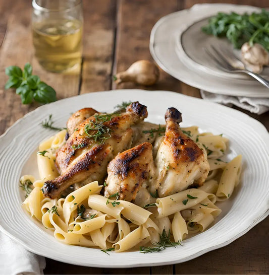 Box "Poulet de fermier accompagné de pâtes aux cèpes 🍄‍🟫" - pour 4 personnes vendu par JM Monterroir