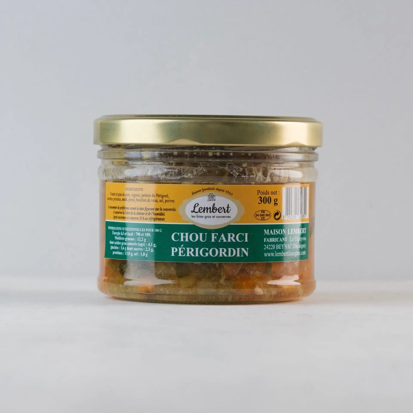 Chou Farci Périgourdin - 300g Vendu part JM Monterroir