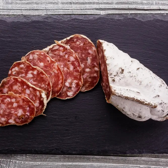 Saucisson a la truffe de Coudeyrat vendu par JM Monterroir