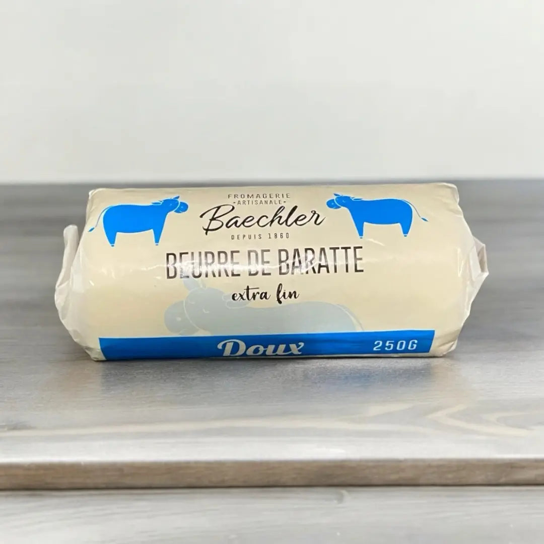 Beurre en baratte - rouleau de 250g - Doux