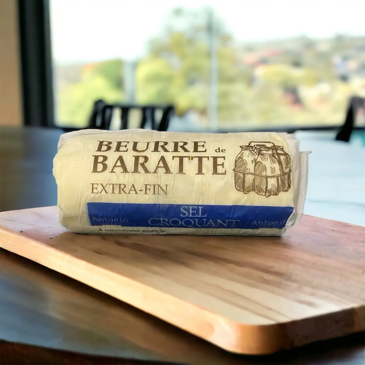 Beurre au sel de noirmoutier de la fromagerie Baechler vendu par JM Monterroir