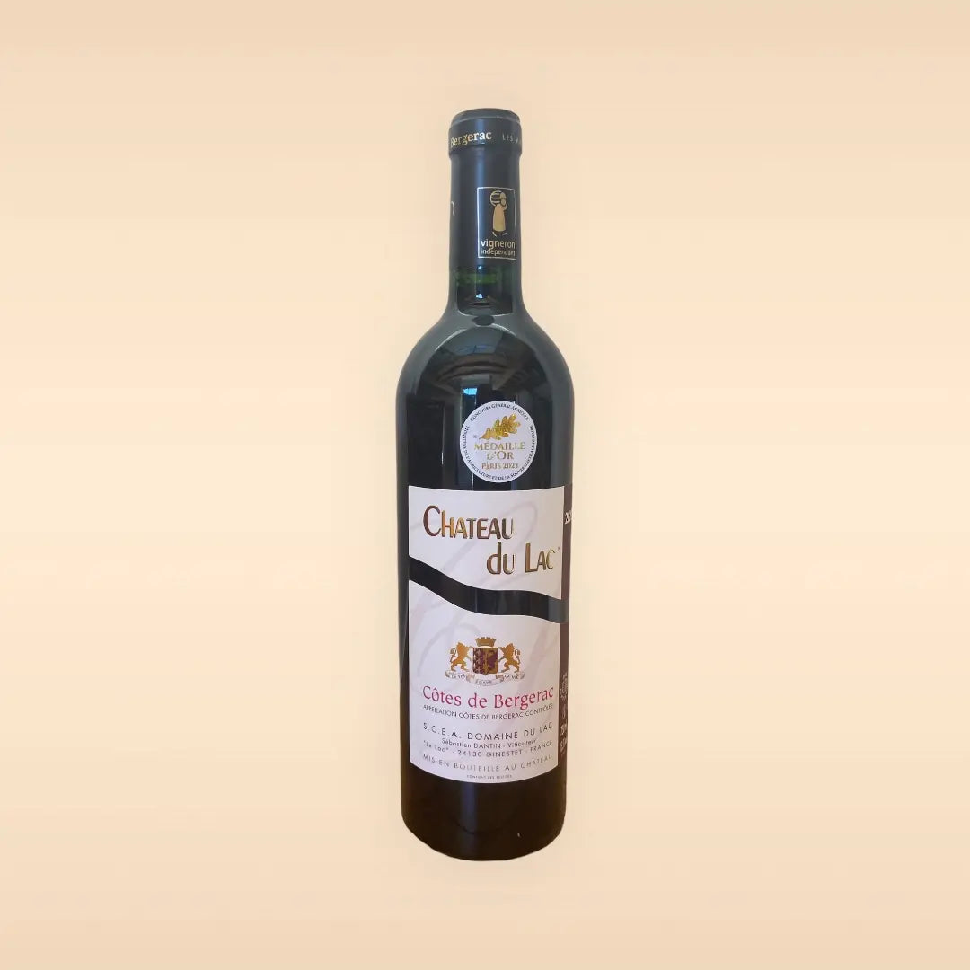 Bouteille du vin rouge côtes de Bergerac du Château du Lac vendu par JM Monterroir