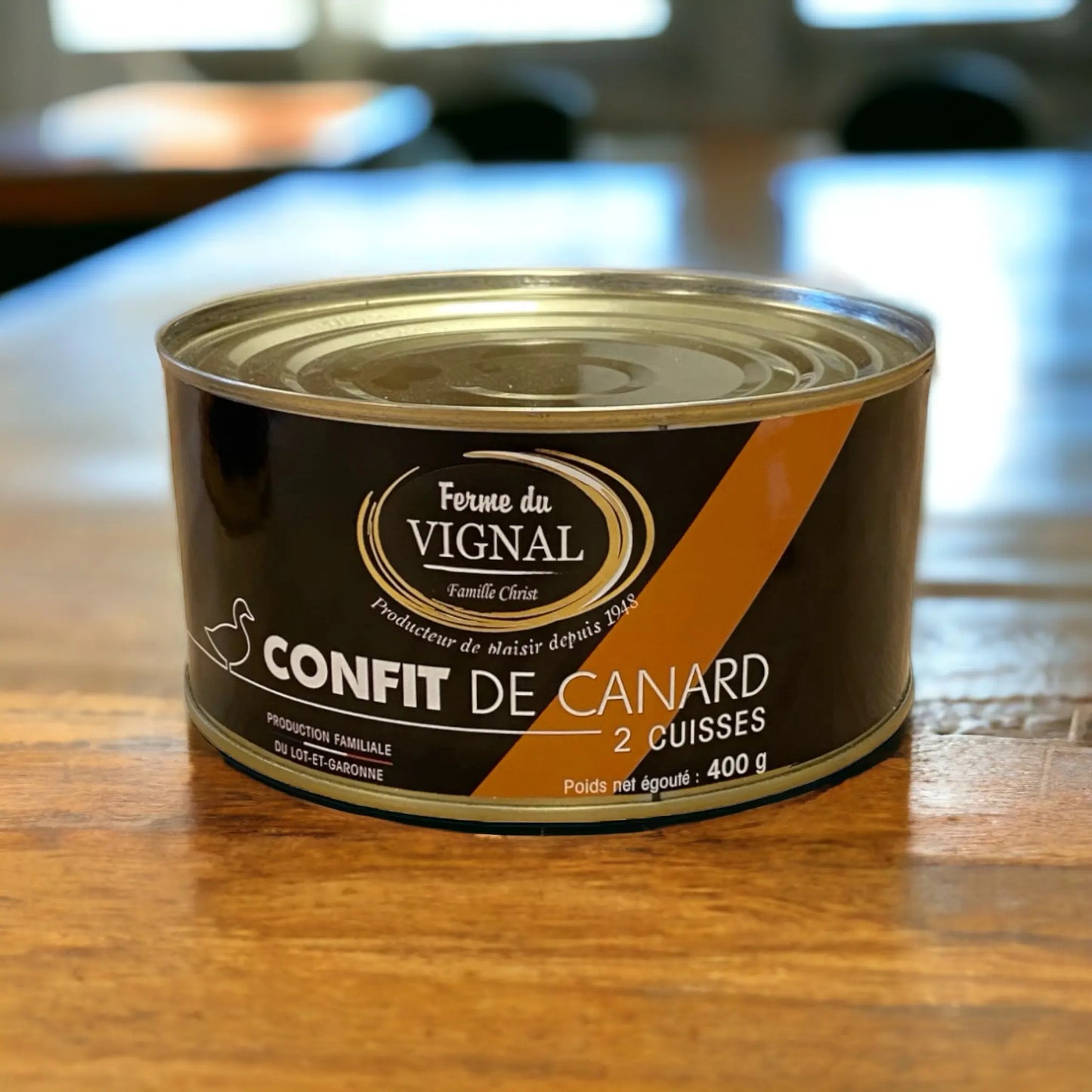 Confit de canard de la ferme du vignal vendu par Jm Monterrour