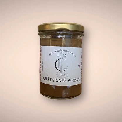 Confiture de chataignes et de whisky de 105 degres ouest vendue par JM Monterroir