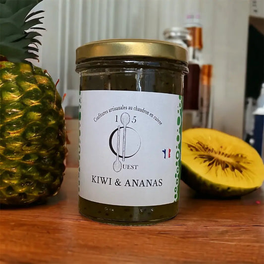 Confiture kiwi et ananas de 105 degres ouest vendue par JM Monterroir