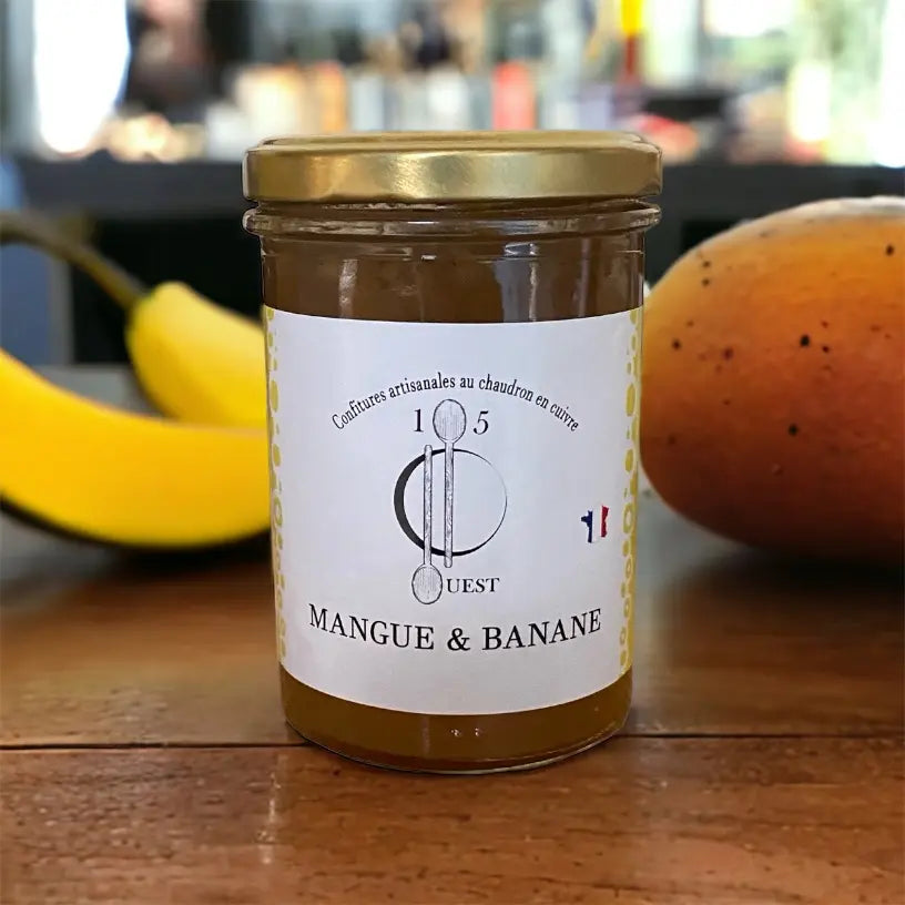 Confiture mangue et banane de 105 degrés ouest vendue par JM Monterroir