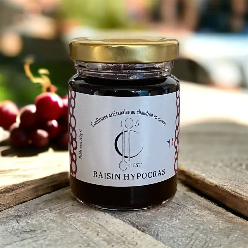 Confiture Raisin Hypocras de 105 degres ouest vendue par JM Monterroir