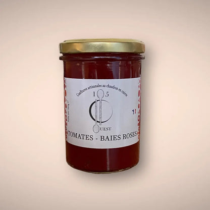 Confiture Tomates et baies roses de 105 degres ouest vendue par JM Monterroir