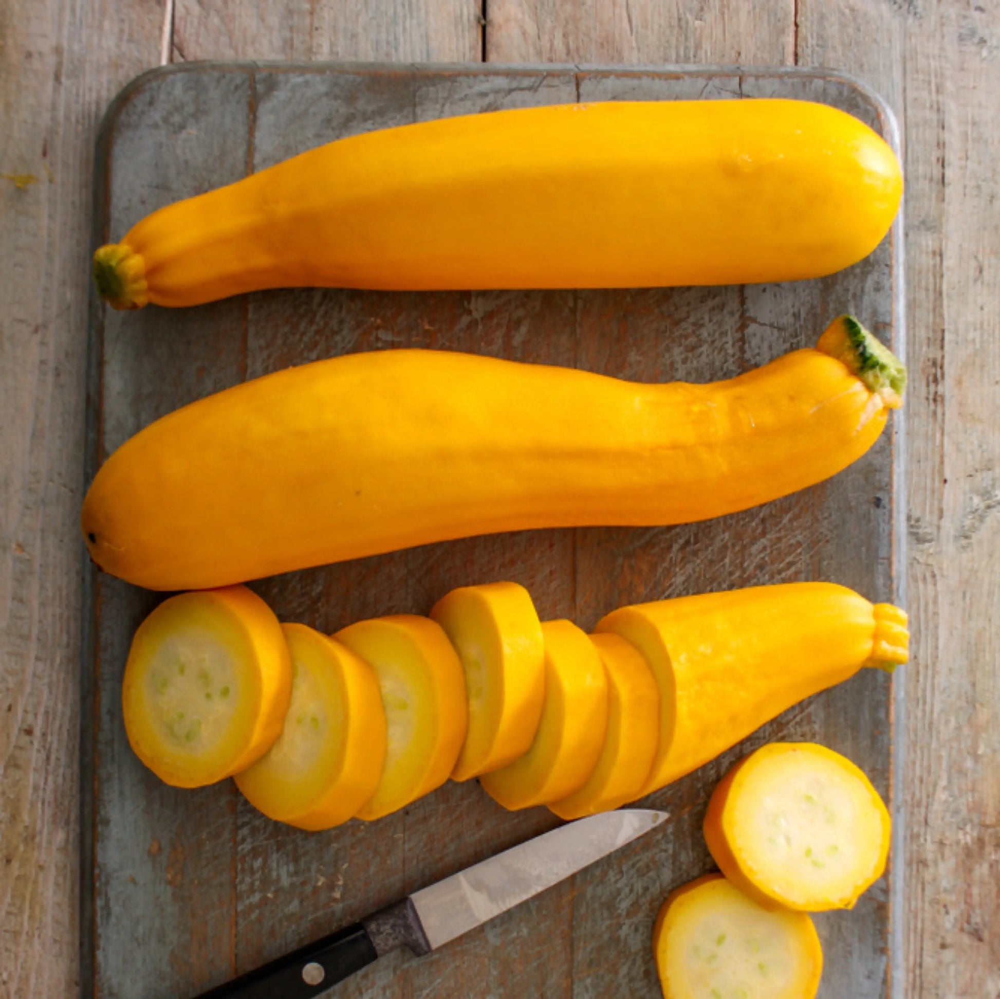 Courgette allongée jaune vendues par Jm Monterroir