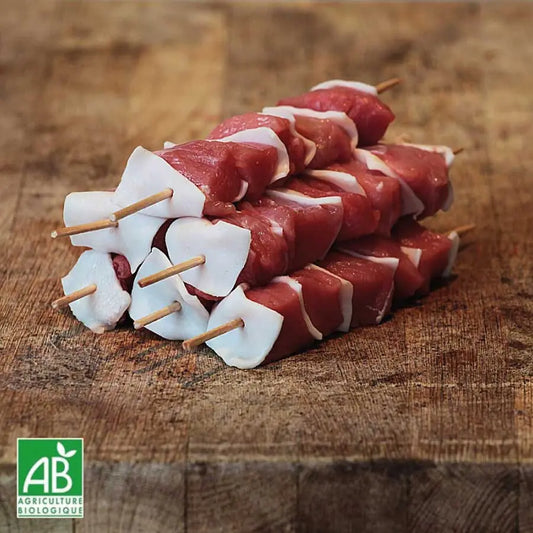 Kit brochette boeuf Bio – 500g vendu par Jm Monterroir