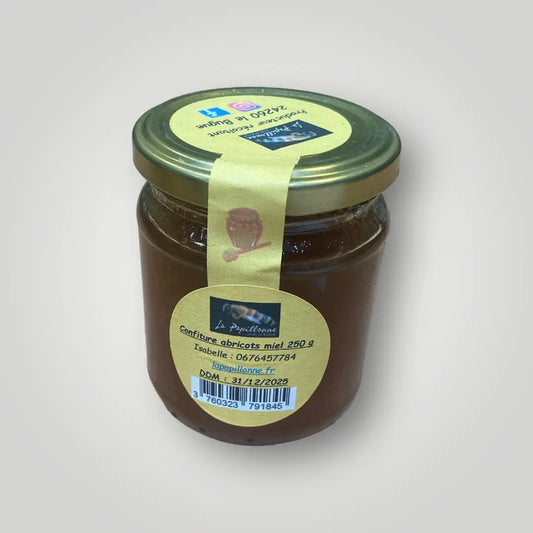 Confiture d'abricots au miel vendue par Jm Monterroir