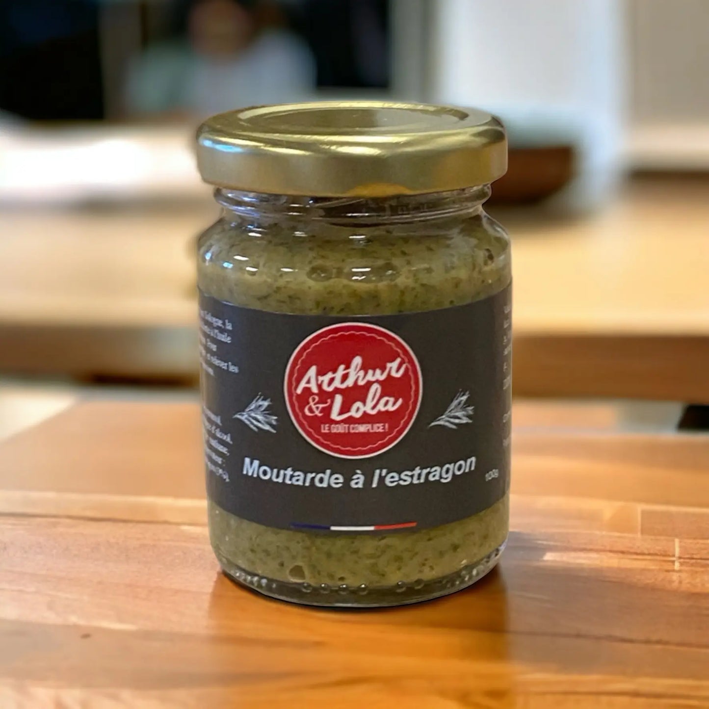 Moutarde a l'estragon de au delice des cepages vendue par Jm Monterroir