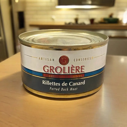 Rillettes de canard de la Maison Groliere vendue par JM Monterroir