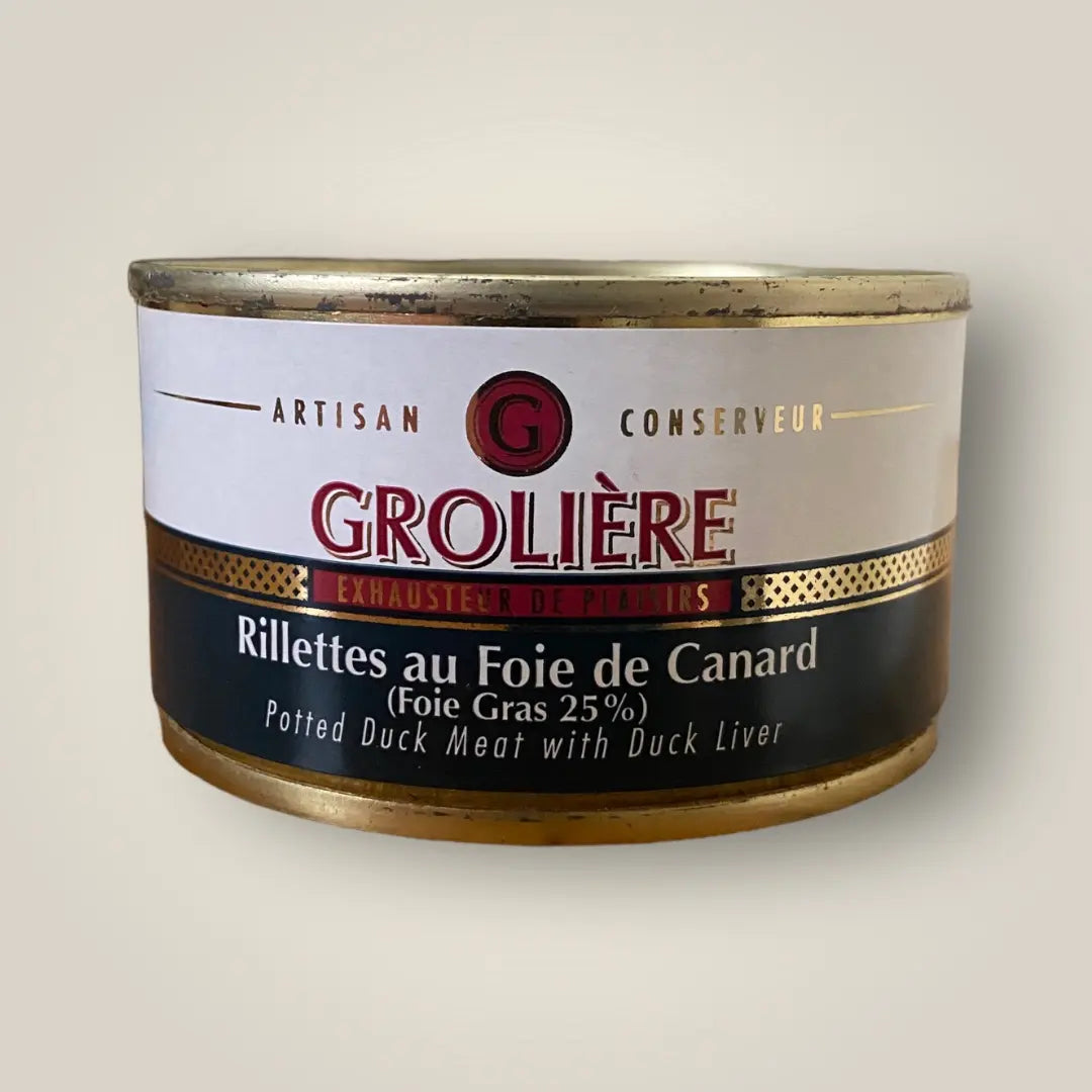 Rillettes au foie de canard de la Maison Groliere vendue par JM Monterroir