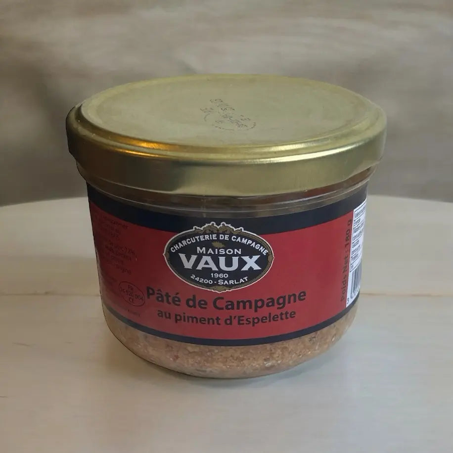 Pâté de campagne pur porc au piment d'Espelette vendu par Jm Monterroir