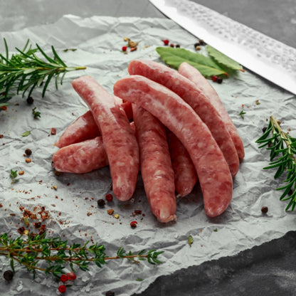 Saucisses forestières de veau BIO 500 g vendu par Jm Monterroir