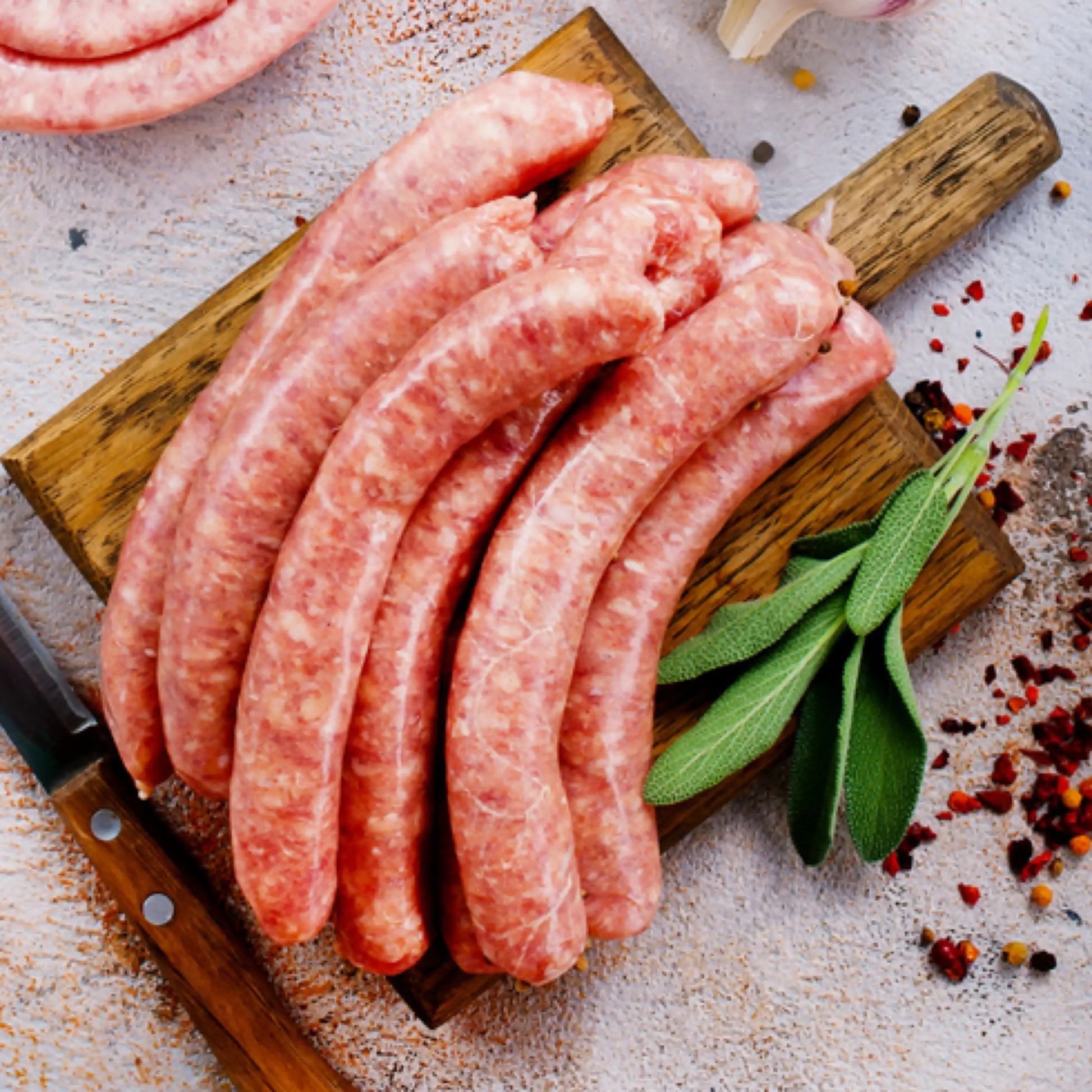 Saucisses forestières de veau BIO 500 g vendu par Jm Monterroir